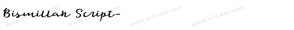 Bismillah Script字体转换